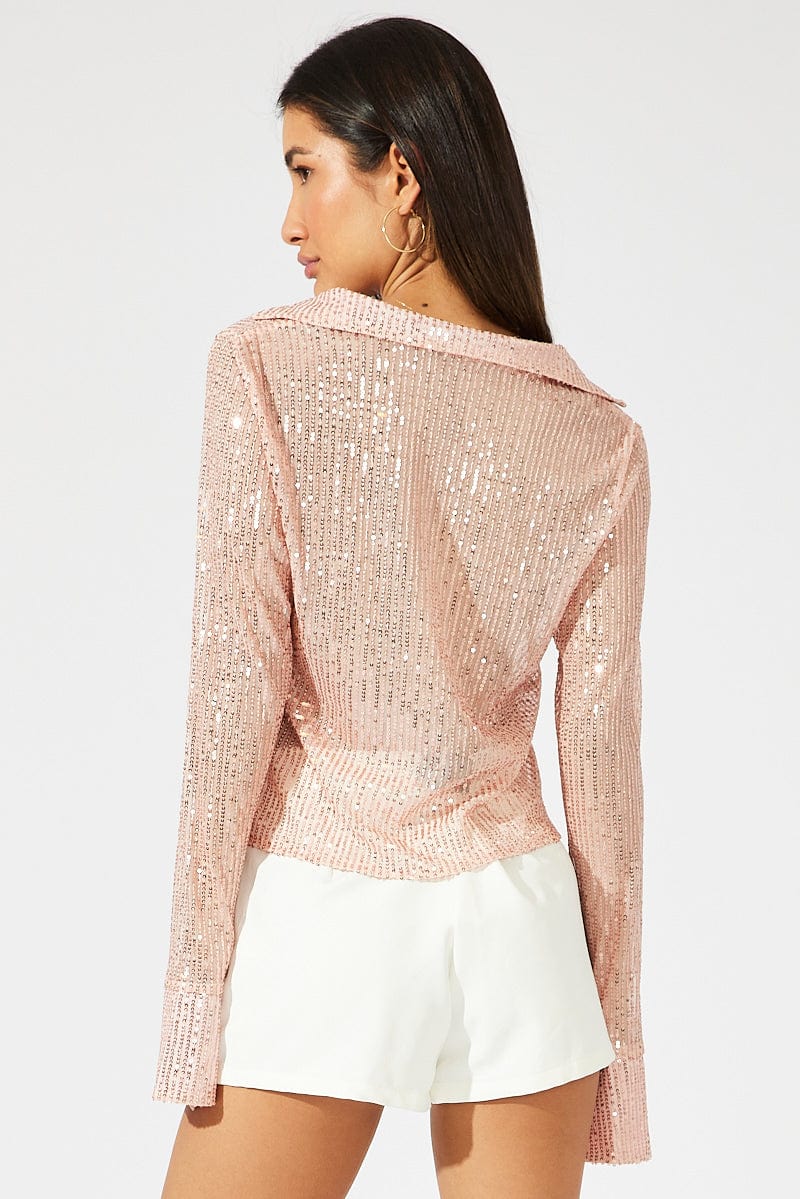 Gold Bolero Long Sleeve Sequins | Ally Fashion Gold Bolero Long Sleeve Sequins | Ally Fashion