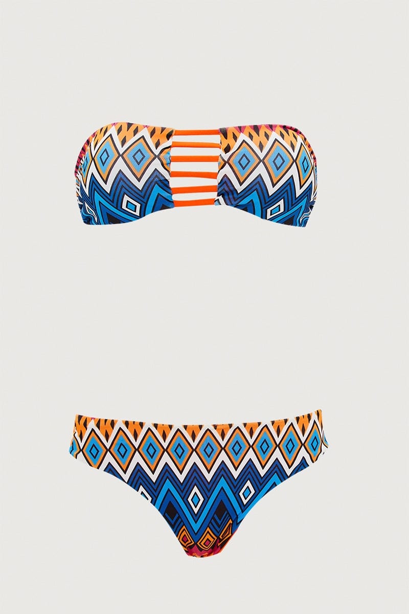 ONE PIECE Print Ladder Detail Two Piece Bikini for Women by Ally