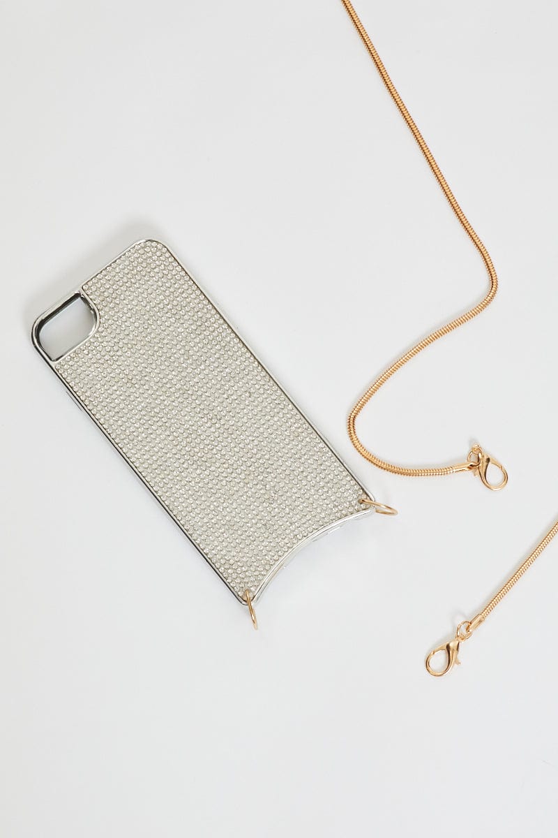 PHONE ACCESSORIES Metallic Phone Case Bag for Women by Ally