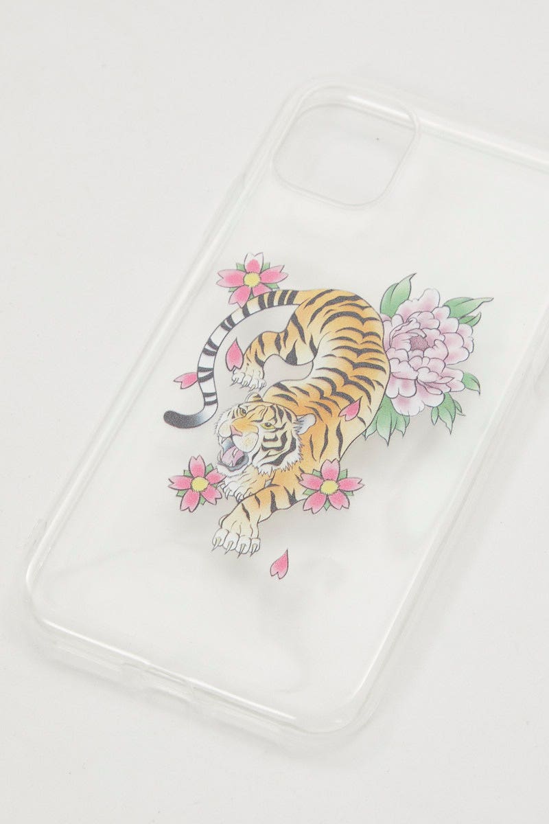 PHONE ACCESSORIES Print Tiger Flower Print Iphone 11 Case for Women by Ally