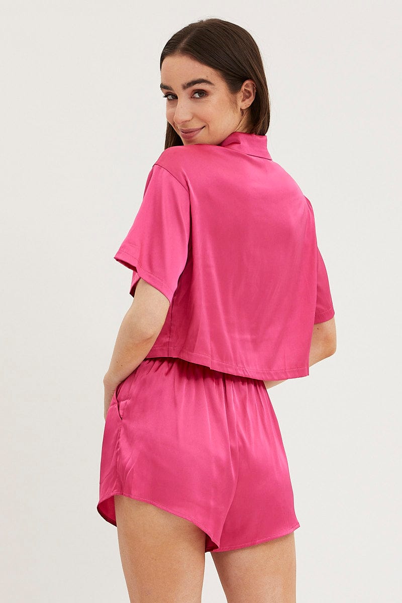 Yellow Satin Satin Pyjamas Missguided Missguided Colourblock Satin