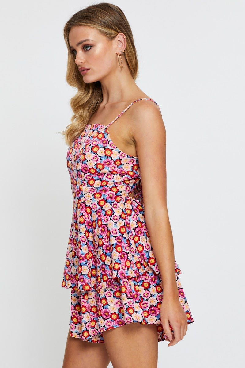 PLAYSUIT Print Playsuit Sleeveless for Women by Ally
