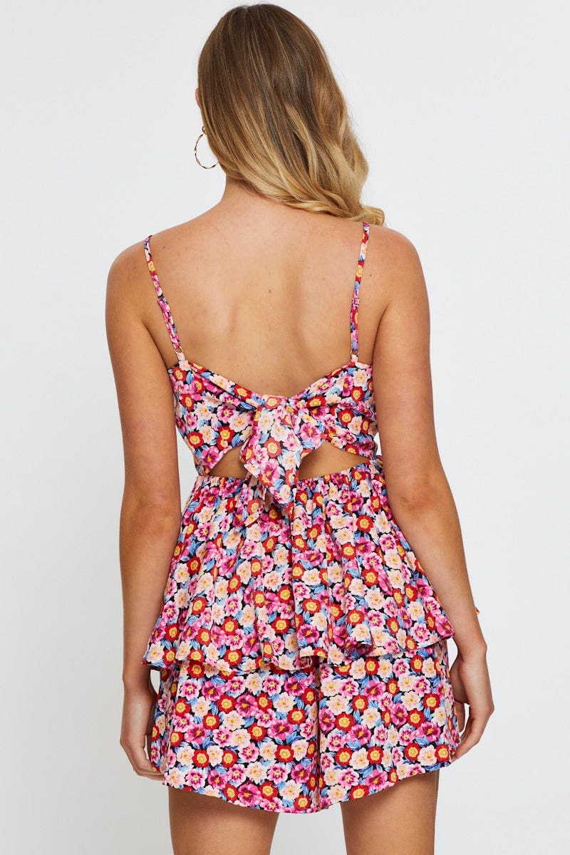 PLAYSUIT Print Playsuit Sleeveless for Women by Ally