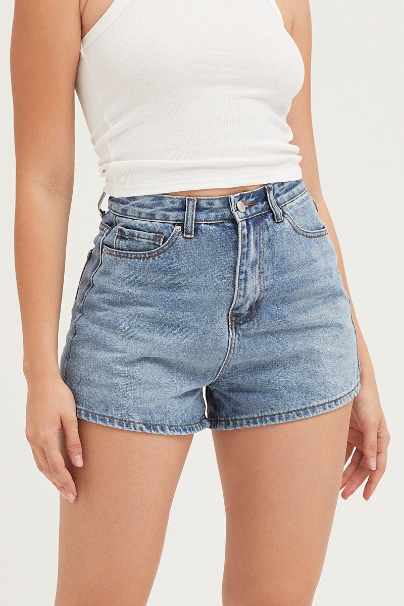 Denim Shorts — Neo Blue