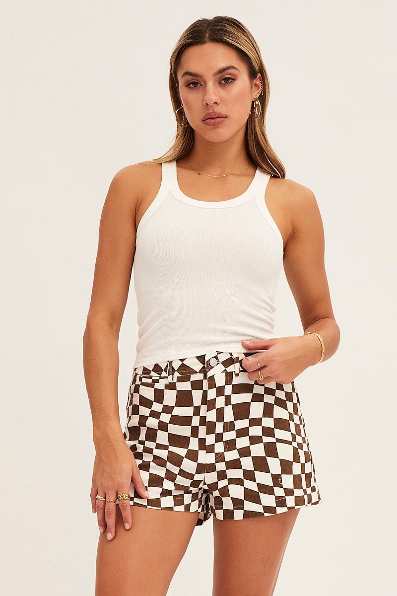 RELAXED SHORT Check Shorts High Rise for Women by Ally
