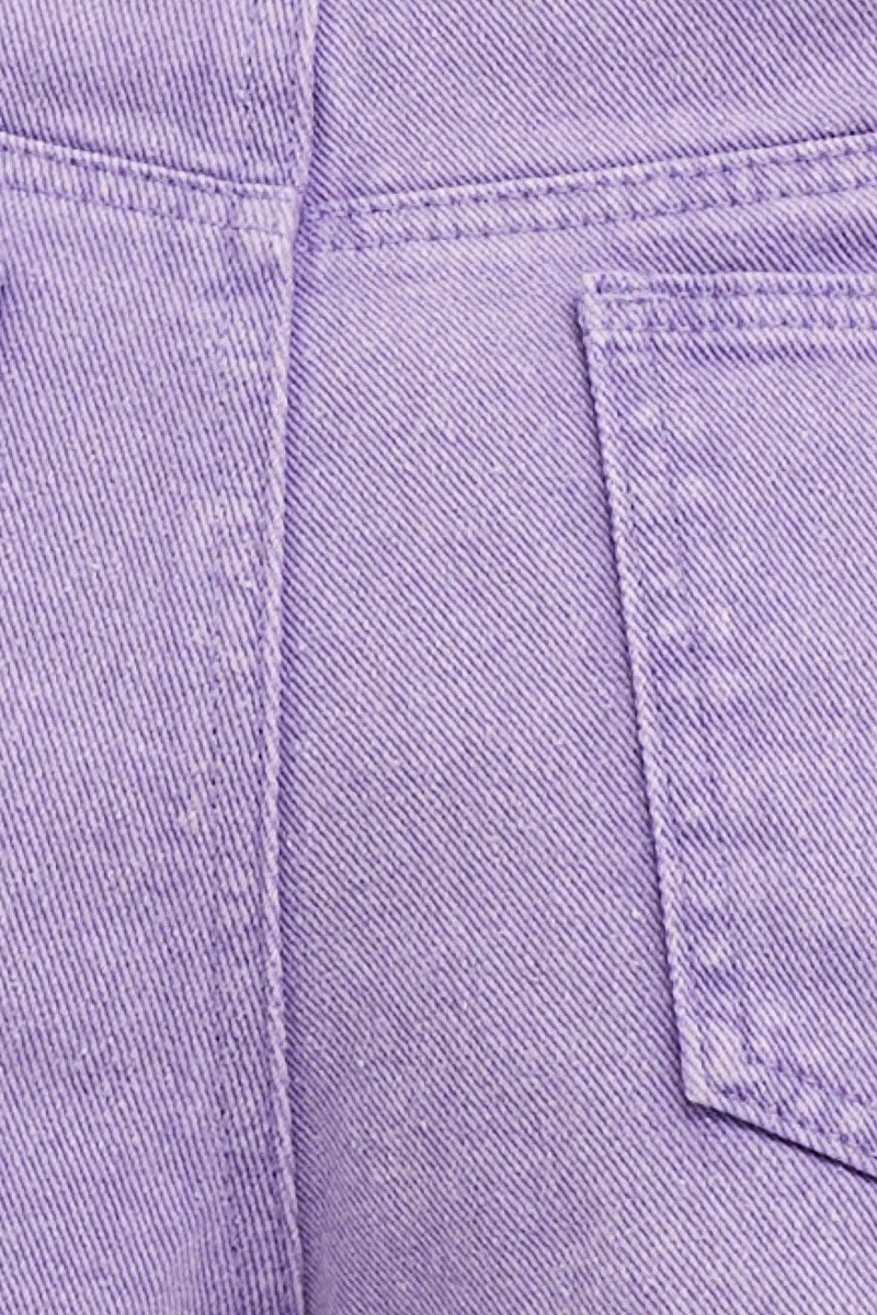 RELAXED SHORT Purple Pleated Shorts for Women by Ally