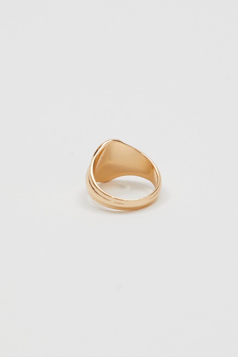 RING Metallic Anchor Chunky Ring for Women by Ally