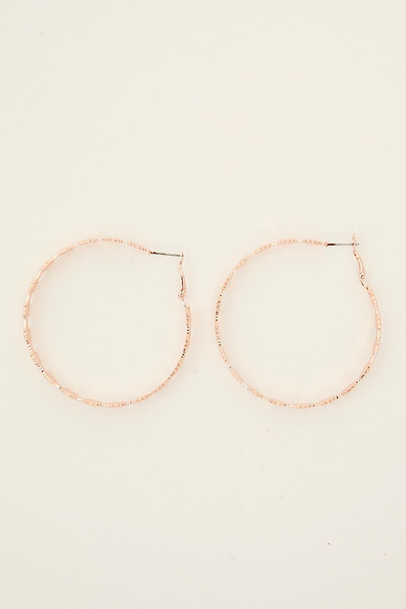 RING Metallic Daisy Hoop Earrings for Women by Ally