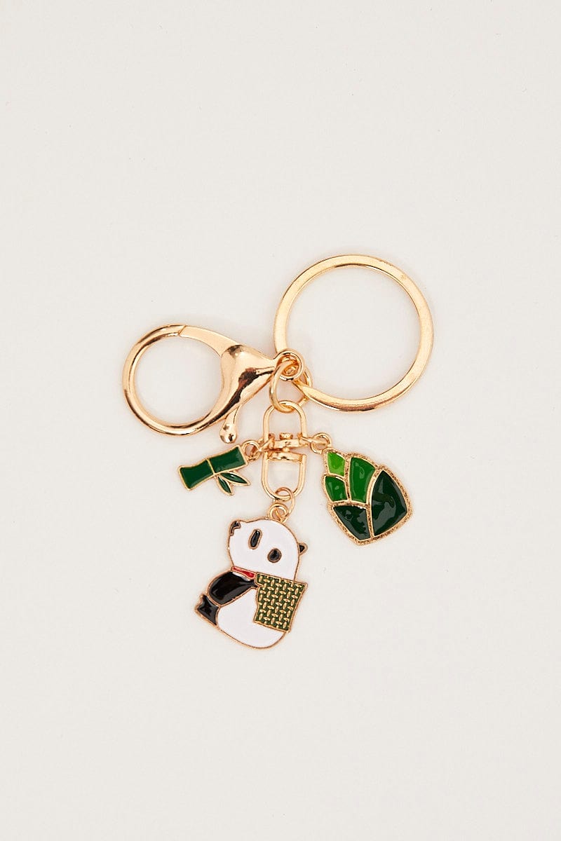 RING Multi Panda Keyring for Women by Ally