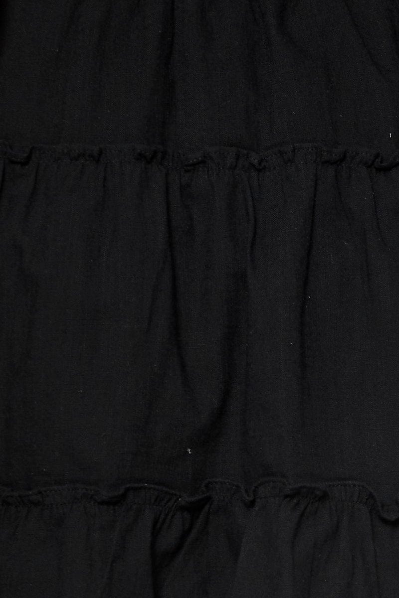 SEMI CROP Black Crop Top Short Sleeve for Women by Ally