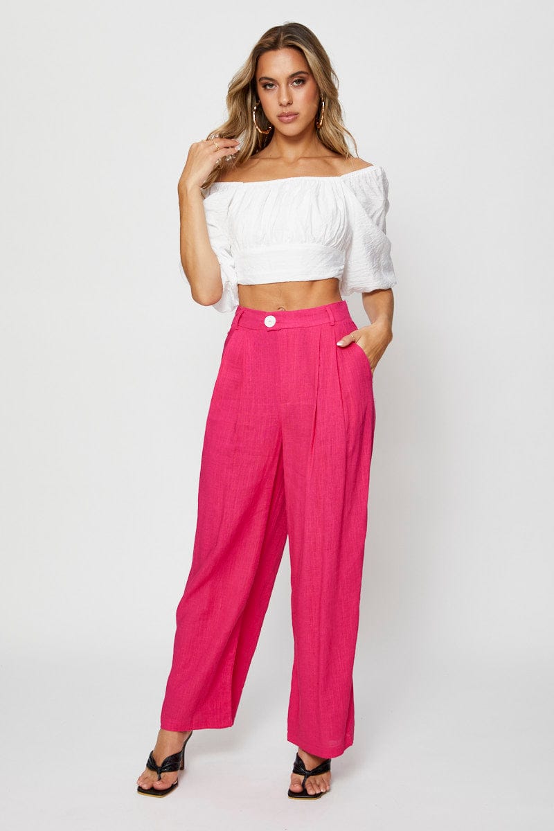WearAll Women’s Tie Up Crop Top – Casual Stretch Short Sleeve Open Top