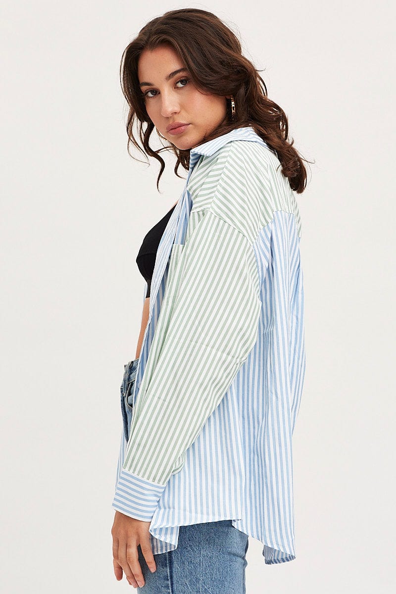 SHIRT Check Oversized Shirts Long Sleeve Collared for Women by Ally