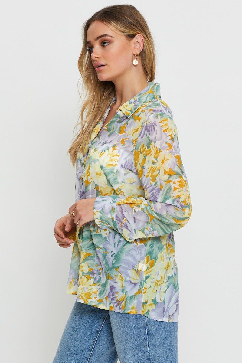 SHIRT Print Oversized Shirts for Women by Ally