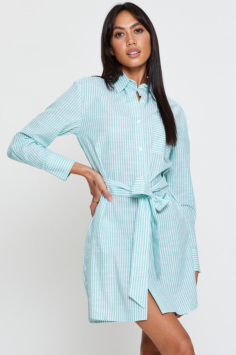 SHIRT Stripe Oversized Shirts Long Sleeve for Women by Ally