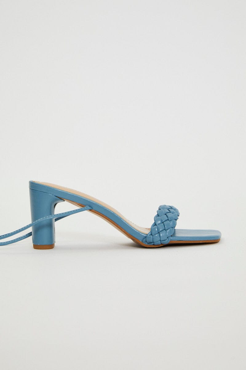 SHOES Blue Strap Heels for Women by Ally