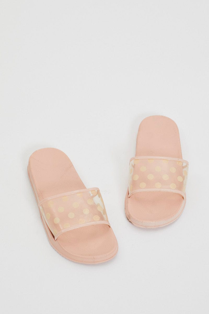 SHOES Pink Slide Sandal for Women by Ally