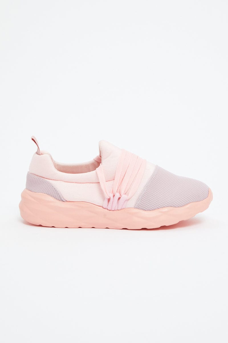 Women’s Pink Strap Detail Sneakers | Ally Fashion