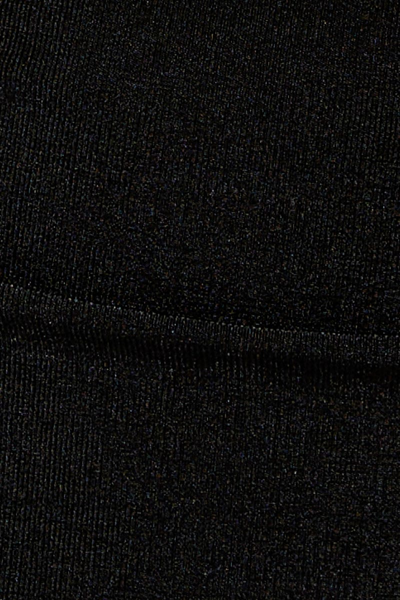 SHORT MW BODYCON BLACK Slinky Jersey Skirt for Women by Ally
