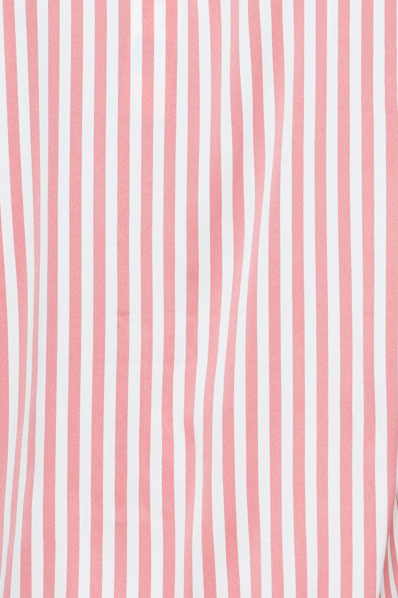 SHRT SLV RGL SET Stripe Satin Pajamas Set Short Sleeve for Women by Ally