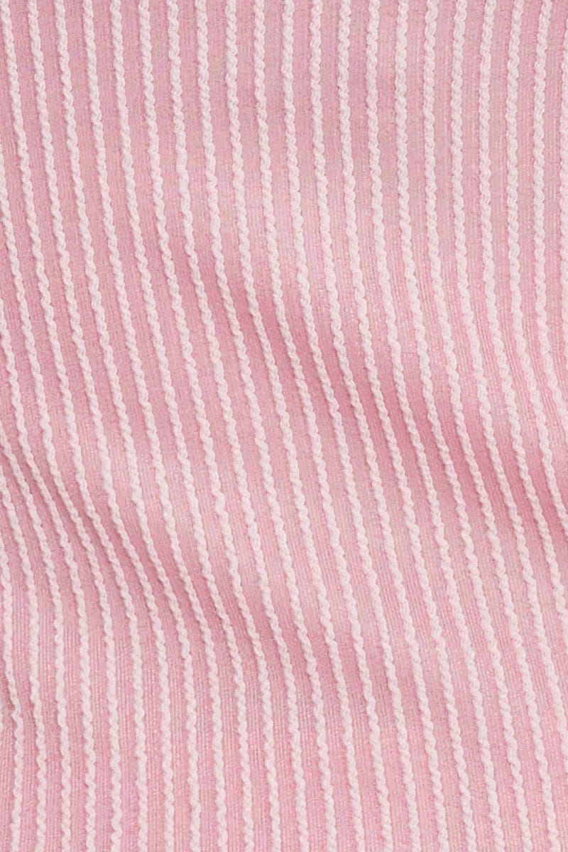 SINGLET CROP Pink Singlet Top for Women by Ally