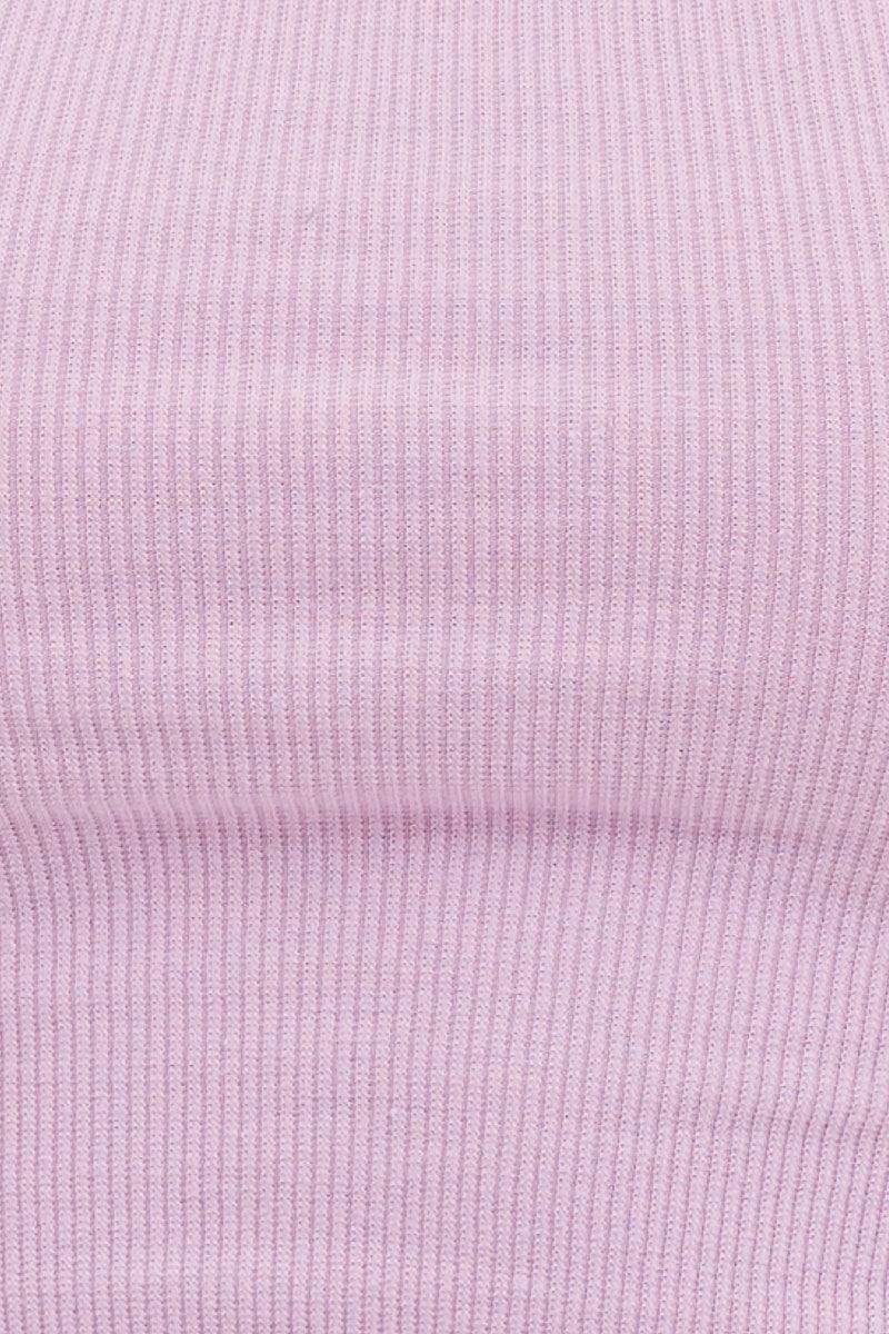 SINGLET Purple Crop Singlet Top for Women by Ally
