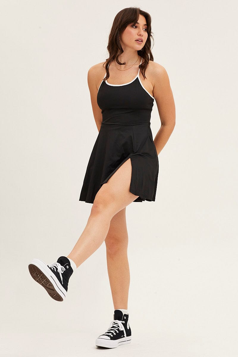 Women's Black Activewear Dress | Ally Fashion Women's Black Activewear Dress | Ally Fashion