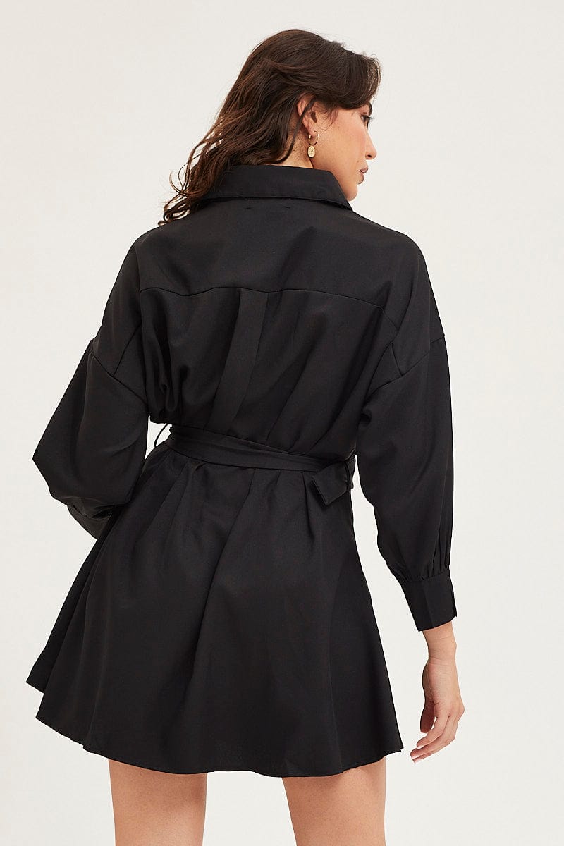 Women's Black Dress Long Sleeve Mini | Ally Fashion Women's Black Dress Long Sleeve Mini | Ally Fashion