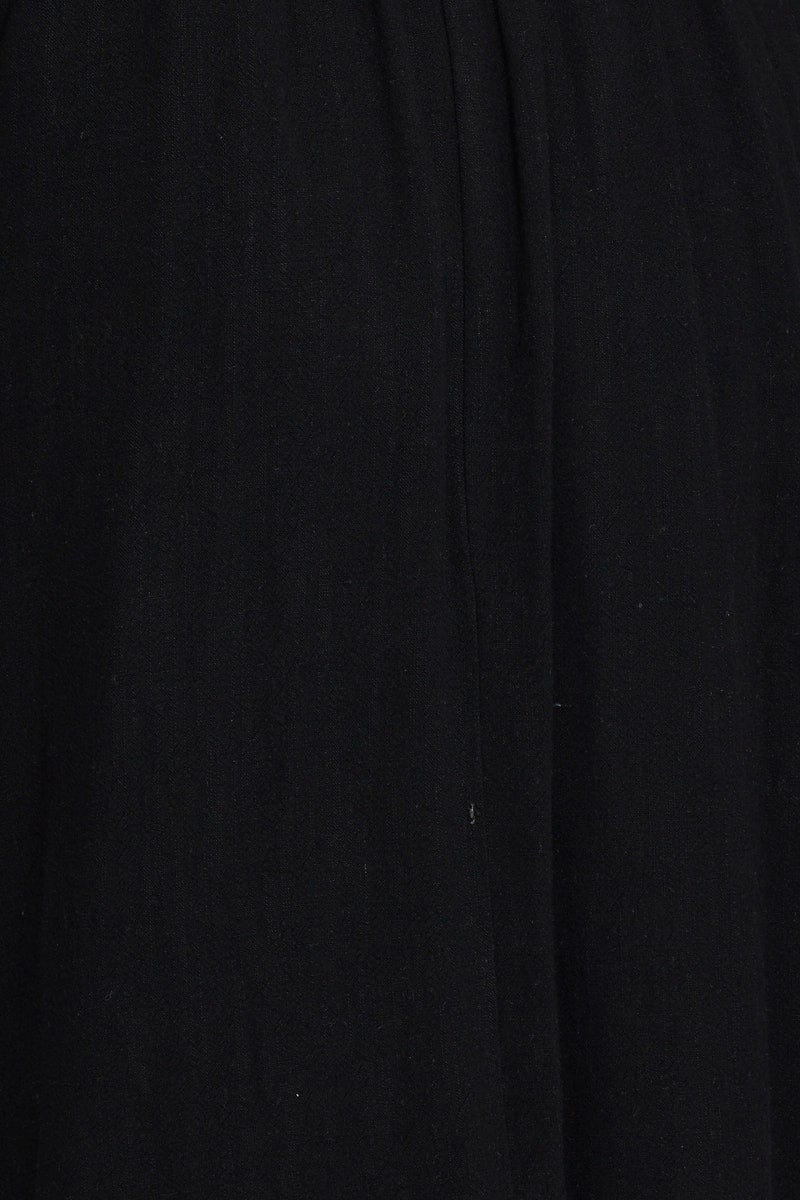 Women’s Black Midi Dress Linen | Ally Fashion