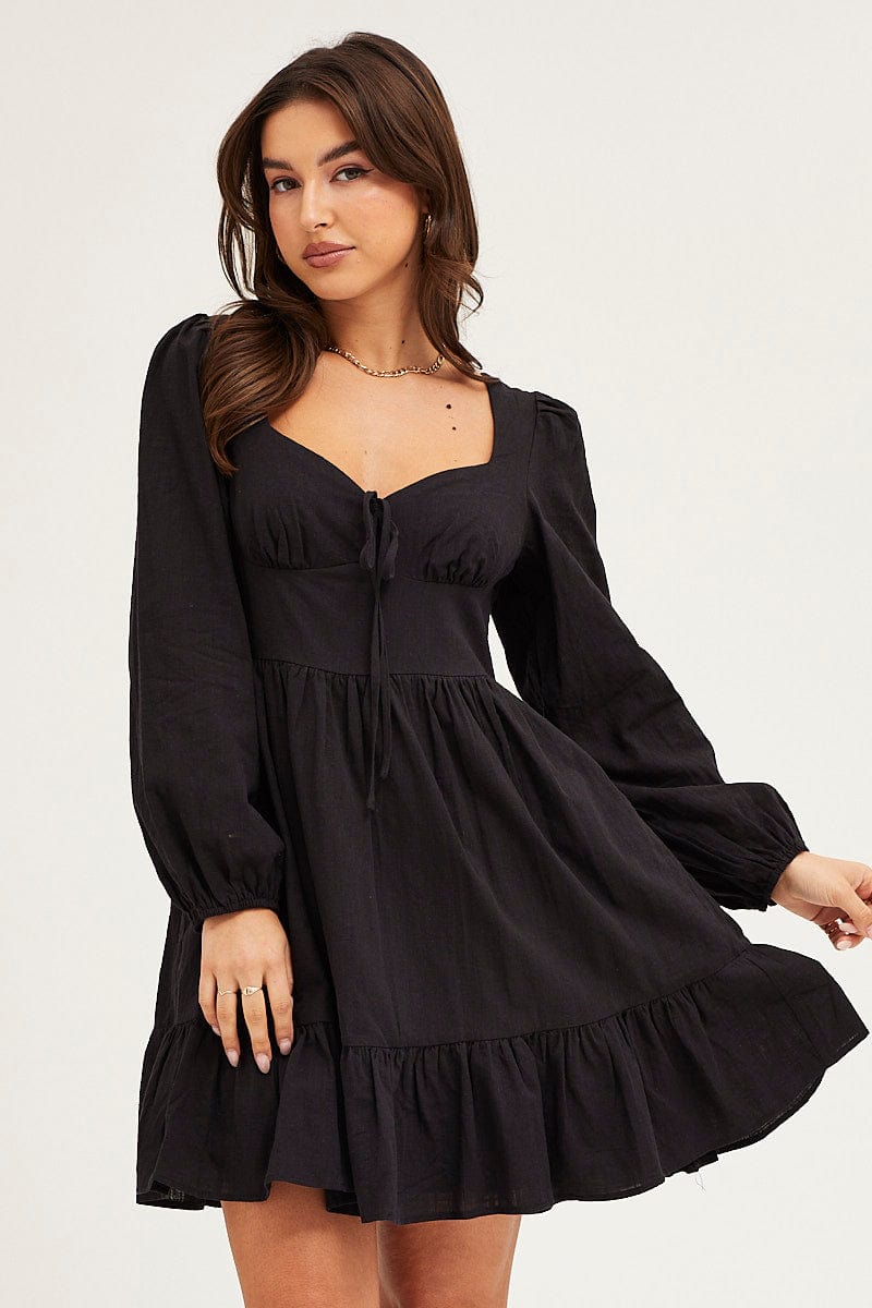 Black Sleeve Skater Dress Skater Dress Large Bell Sleeve Dress Square Neck Long Black Skater Black Sleeve Skater Dress Skater Dress Large Bell Sleeve Dress Square Neck Long Black Skater