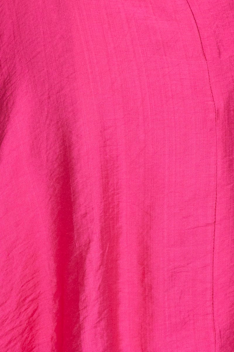 SKATER DRESS Pink Mini Dress Short Sleeve for Women by Ally