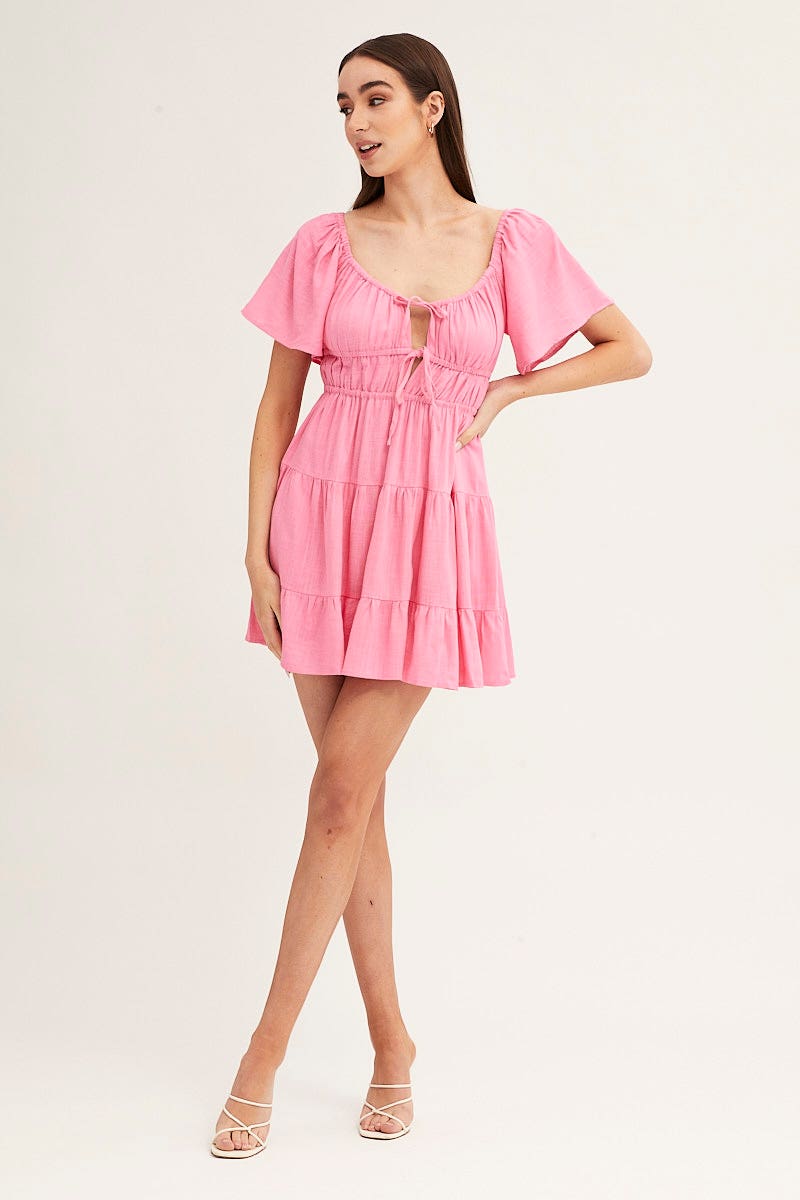 pink skater dress with sleeves Designer Pink Long Sleeve Skater Dresses for Women - Up to 84% off