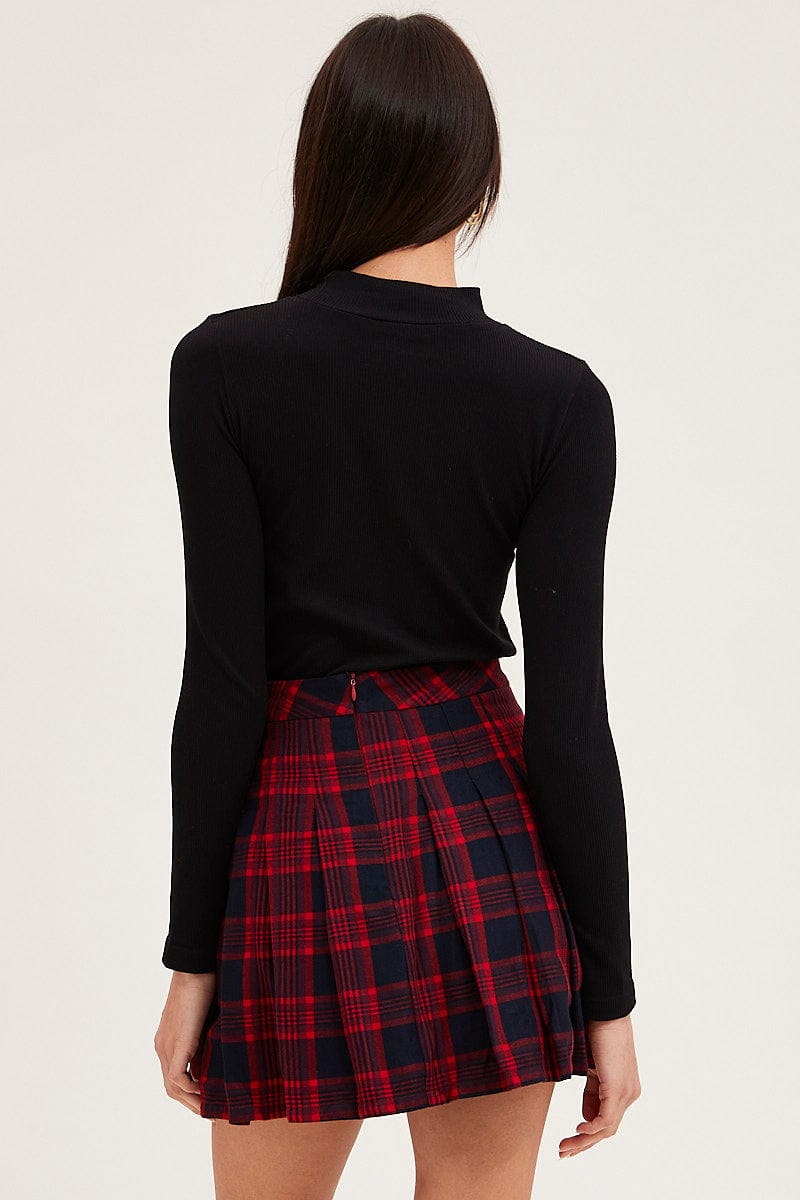 SKATER SKIRT Check Pleated Skirt Mini Tennis for Women by Ally