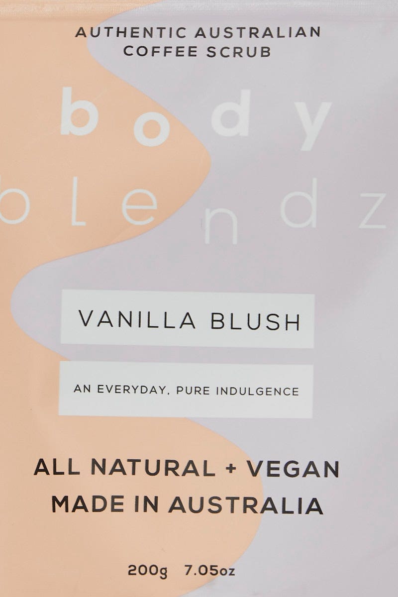 SKINCARE Multi Body Blendz Vanilla Blush Coffee Scrub 200G for Women by Ally