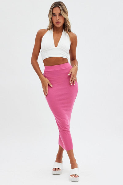 Pink midi 2025 skirt 9mm