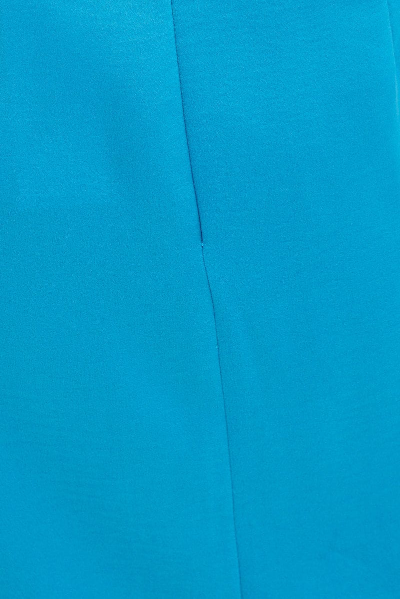 Blue Twist Midi Skirt for Ally Fashion