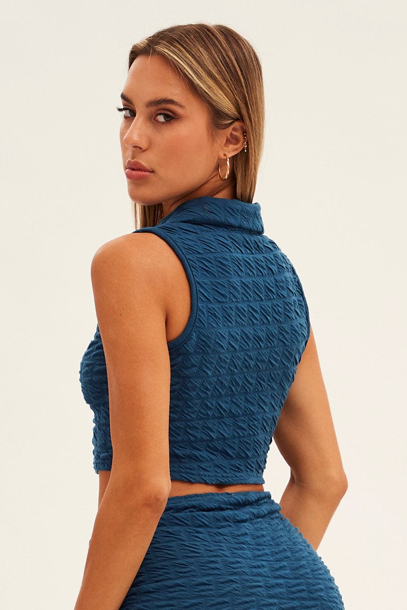 Blue Mini Skirt for Ally Fashion