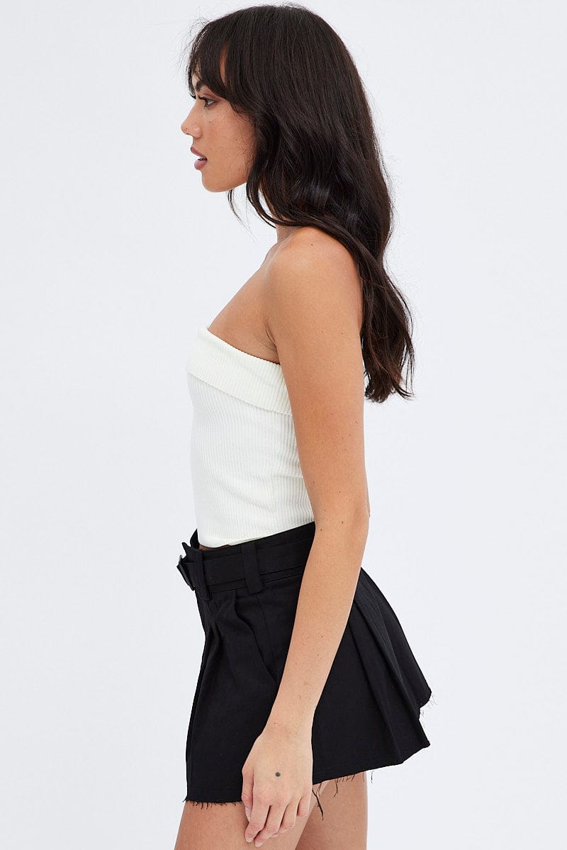 Black Cargo Skirt Mini Low Rise for Ally Fashion