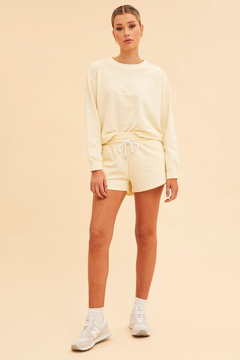 SWEAT White Hudson Terry Short for Women by Ally