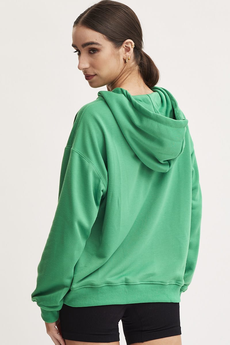 Women’s Green Hoodie Long Sleeve | Ally Fashion