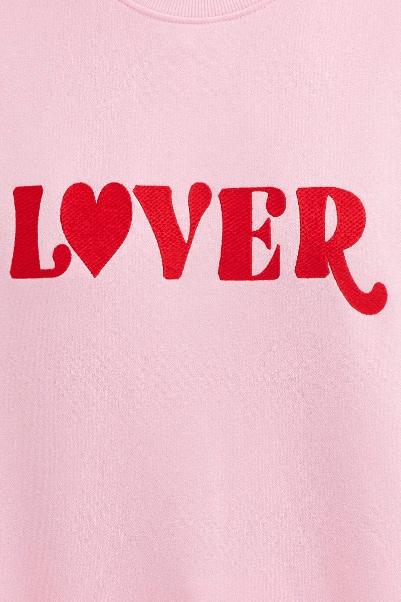 SWEATER Pink Sweater Long Sleeve for Women by Ally