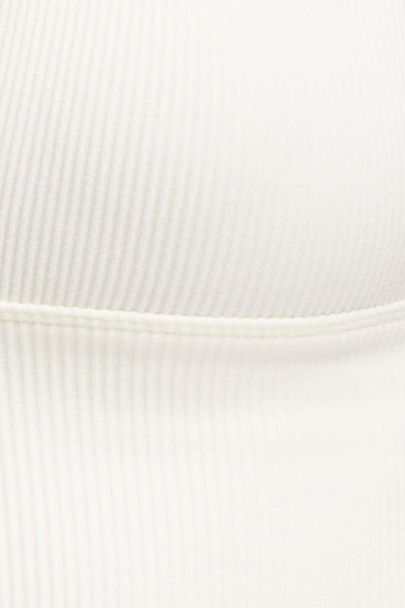TANK White Tank Top Sleeveless Seamless for Women by Ally