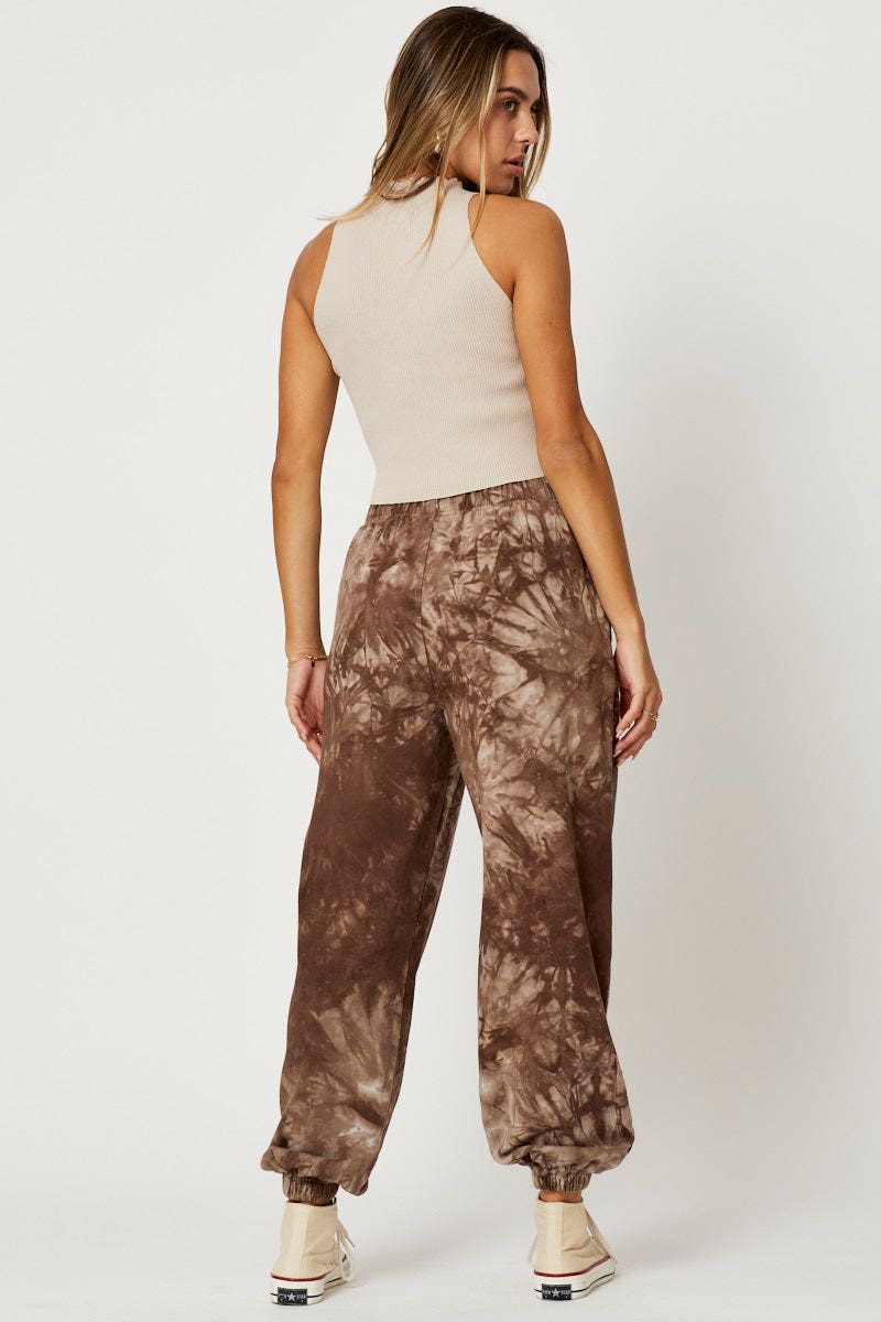 Women's Multi Tie Dye Slouch Track Pants | Ally Fashion