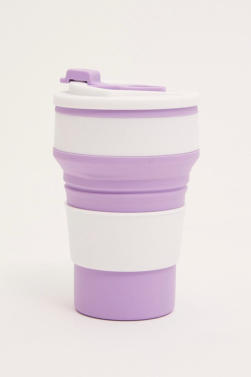 TRAVEL Purple Travel Silicone Folding Cup for Women by Ally