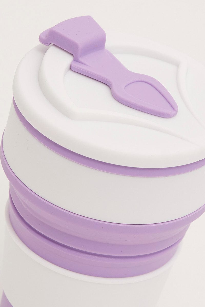 TRAVEL Purple Travel Silicone Folding Cup for Women by Ally