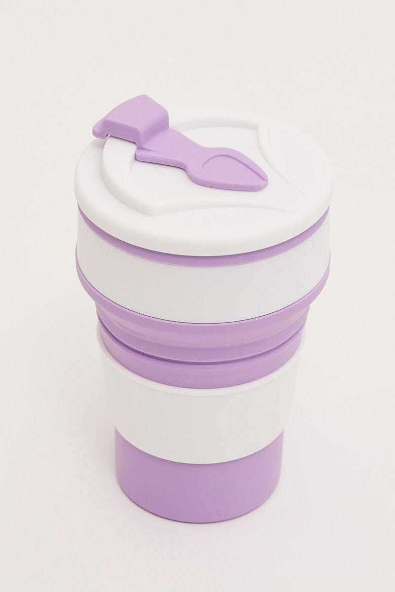 TRAVEL Purple Travel Silicone Folding Cup for Women by Ally