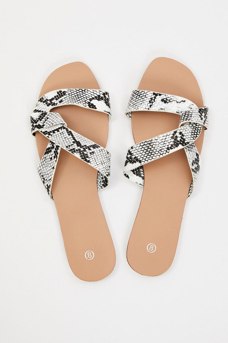 Print Flat Slides from Ally Fashion