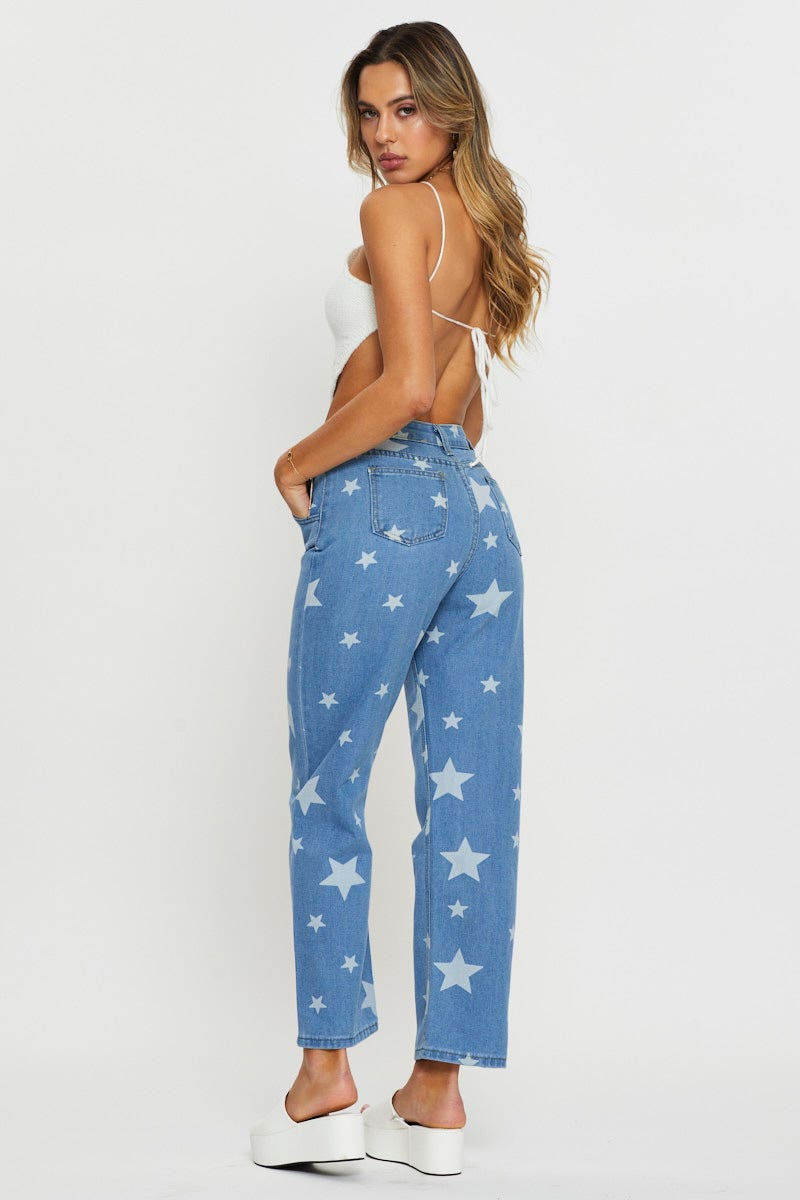 TRIAL DENIM Blue Star Denim Jeans for Women by Ally