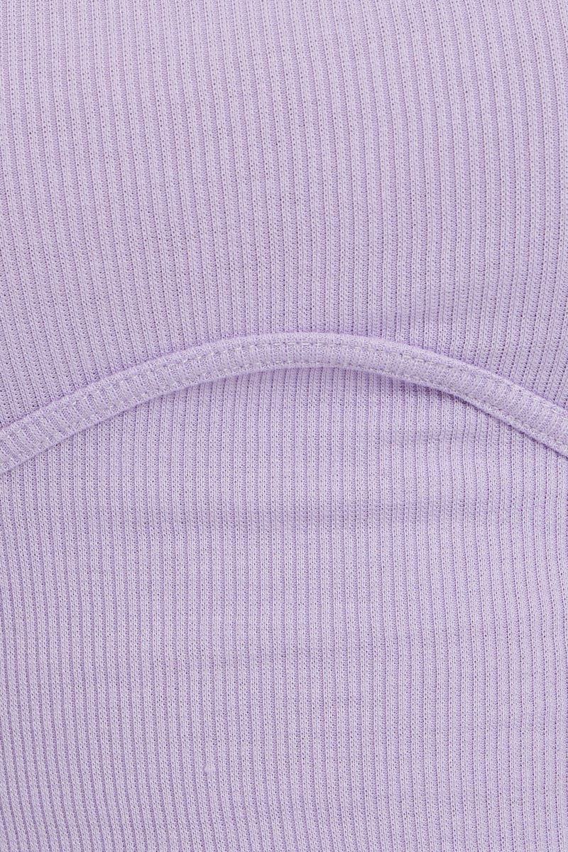 TRIAL JERSEY Purple Corset Detail Cami for Women by Ally