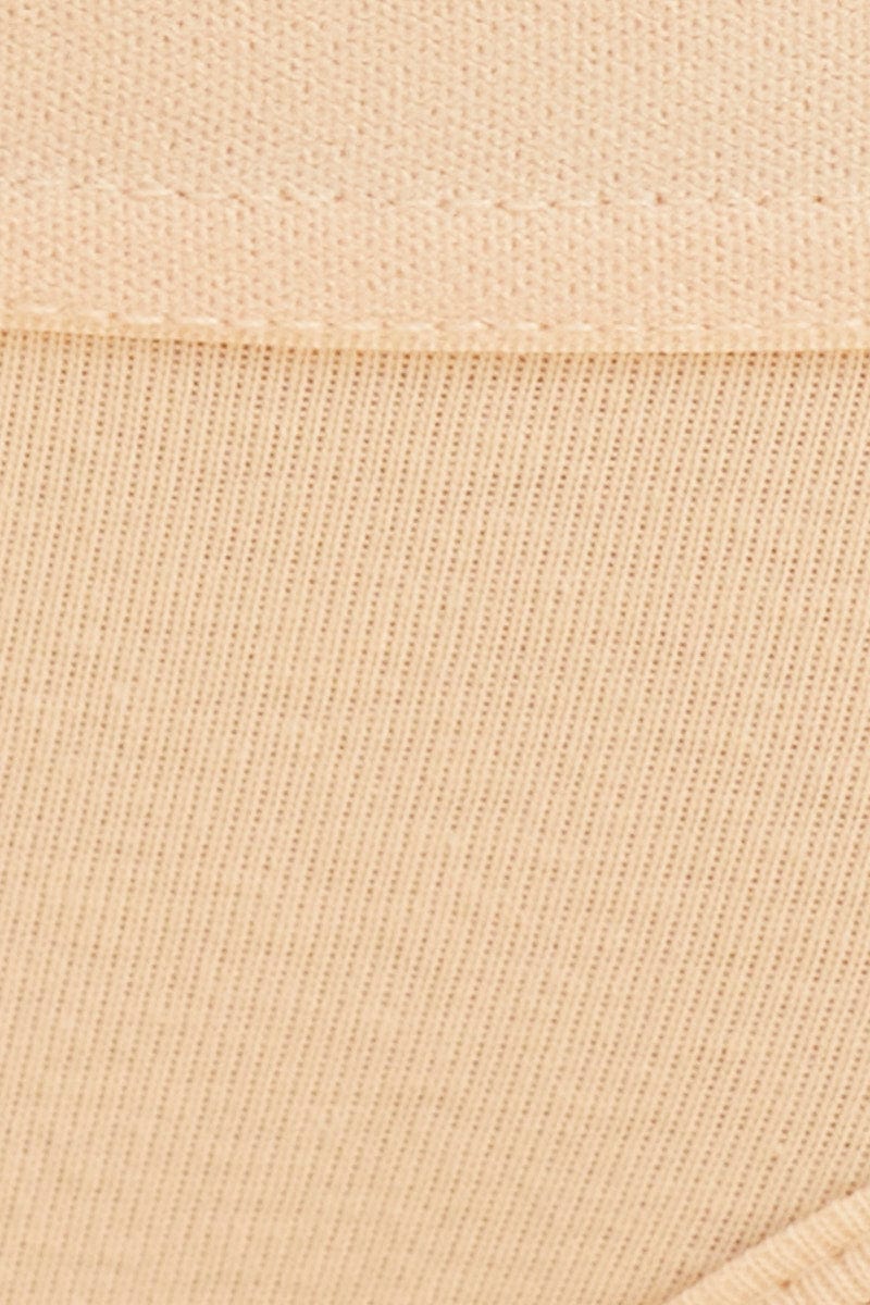 Beige Cotton G-String | Ally Fashion