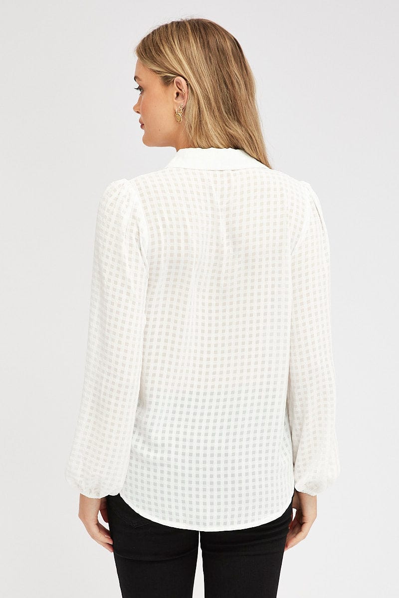 White Shirt Long Sleeve Texture for Ally Fashion